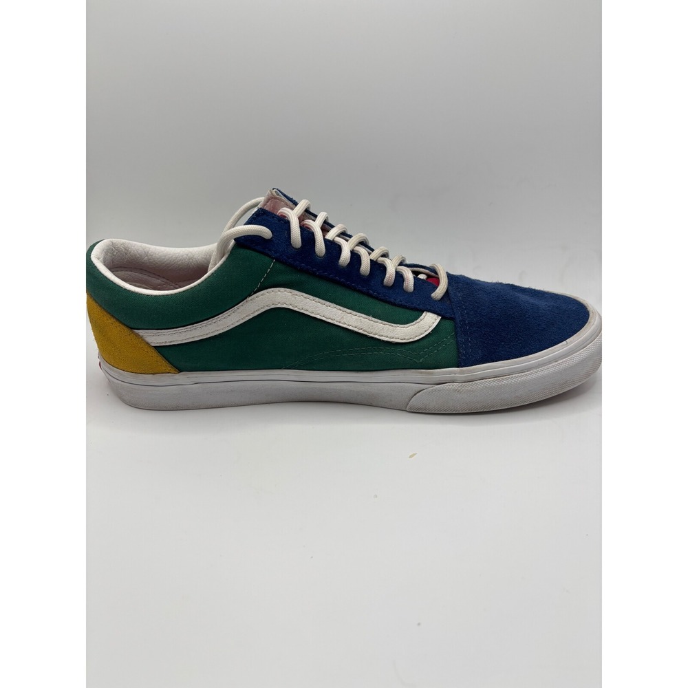 Vans Old Skool Multi Color Block Suede Canvas Sneakers Mens 11.5